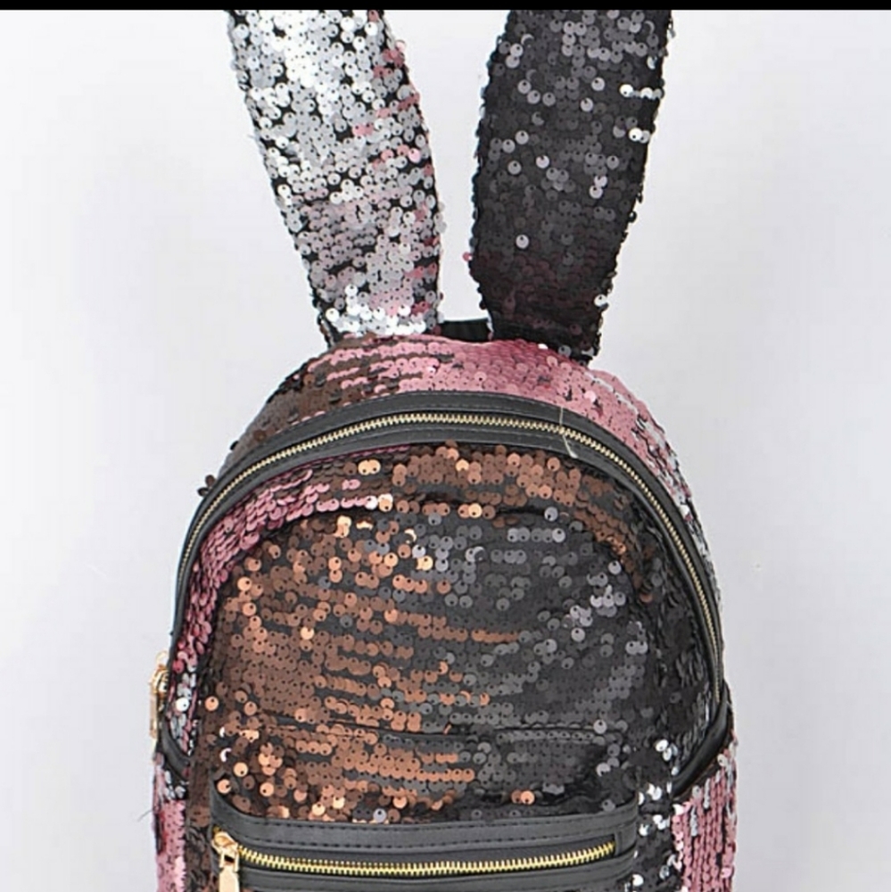 Pink Sequin mini backpack NWT